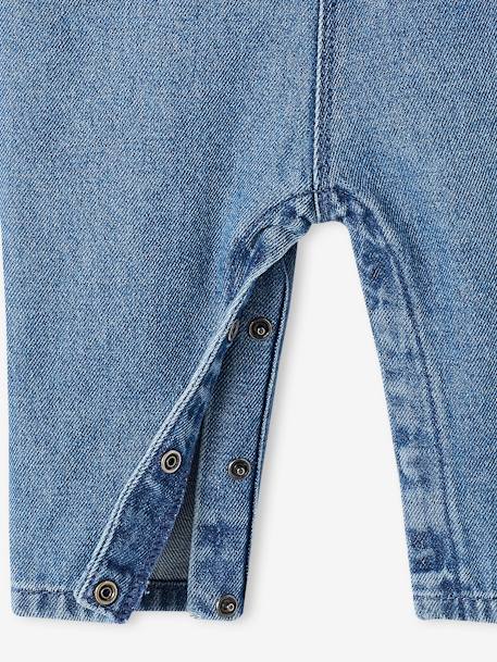 Salopette bébé en denim bretelles à volants stone 5 - vertbaudet enfant 