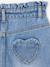 Jean fille mom poches coeur denim gris+gris+stone 19 - vertbaudet enfant 