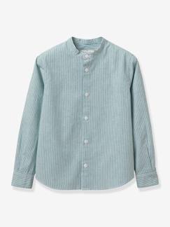 Chemise rayée col Mao CYRILLUS  - vertbaudet enfant