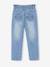 Jean fille mom poches coeur denim gris+gris+stone 17 - vertbaudet enfant 