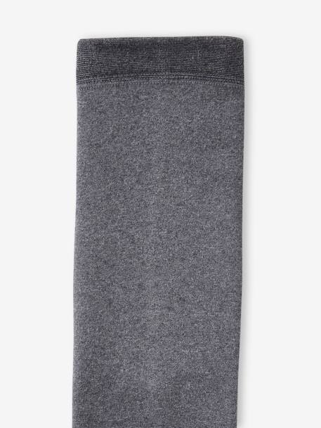 Legging collant fille maille polaire bleu+gris chiné+gris perle+mauve+noir 6 - vertbaudet enfant 