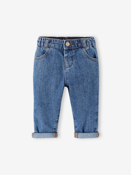 Jean mom fit bébé en denim  - vertbaudet enfant