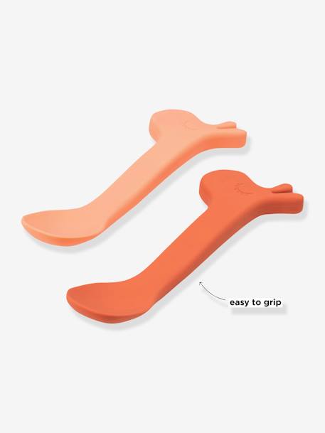 Lot de 2 cuillères en silicone Lalee orange+vert 5 - vertbaudet enfant 