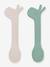 Lot de 2 cuillères en silicone Lalee orange+vert 10 - vertbaudet enfant 