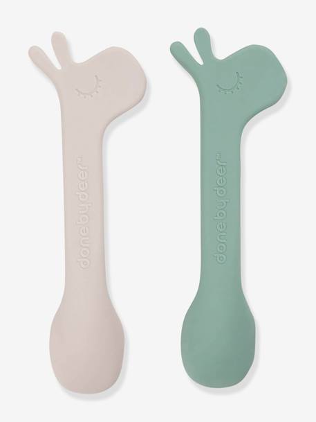 Lot de 2 cuillères en silicone Lalee orange+vert 9 - vertbaudet enfant 