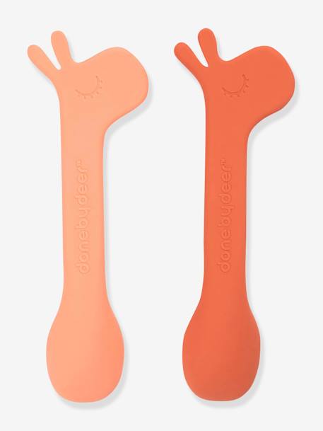 Lot de 2 cuillères en silicone Lalee orange+vert 3 - vertbaudet enfant 