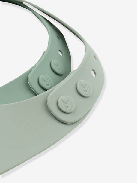 Lot de 2 bavoirs silicone Croco vert 3 - vertbaudet enfant 