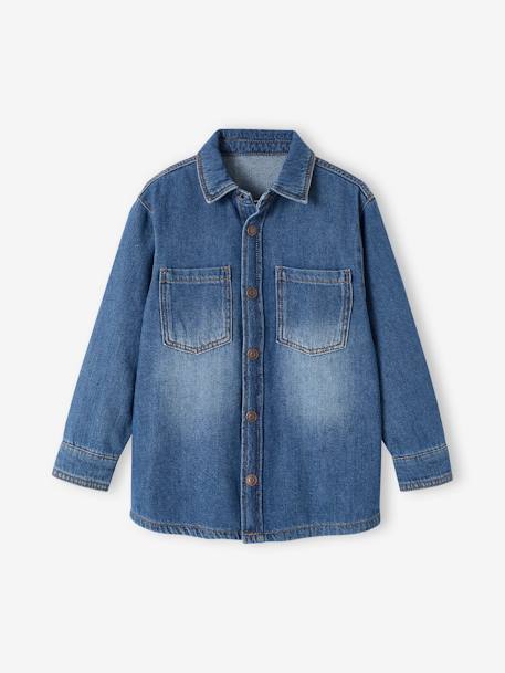 Chemise en jean garçon personnalisable stone 3 - vertbaudet enfant 