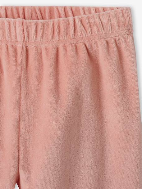 Lot de 2 pyjamas fille velours forever love vieux rose 9 - vertbaudet enfant 