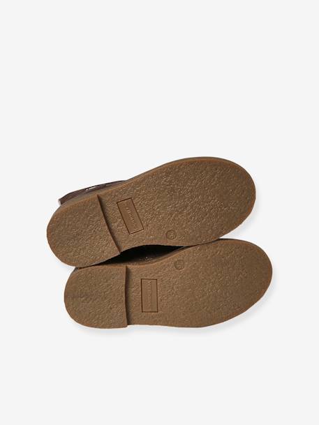 Boots enfant fille coeur cuir zippées bronze 6 - vertbaudet enfant 