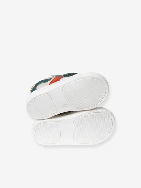 Baskets bébé garçon cuir à scratchs écru+lot blanc 4 - vertbaudet enfant 