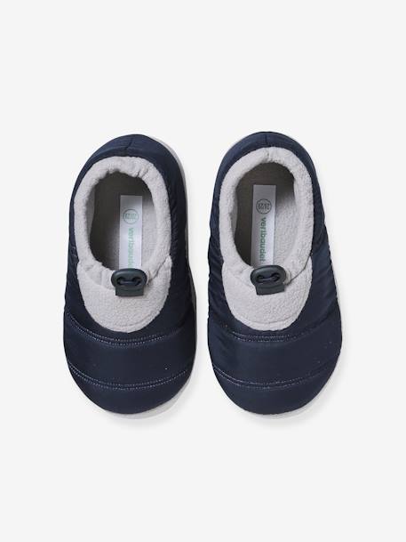 Chaussons réglables enfant textile matelassé bleu 2 - vertbaudet enfant 