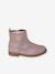 Boots coeur en cuir fille collection maternelle rose 2 - vertbaudet enfant 