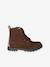 Boots lacées et zippées en cuir fille collection maternelle marron 2 - vertbaudet enfant 