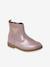 Boots coeur en cuir fille collection maternelle rose 1 - vertbaudet enfant 
