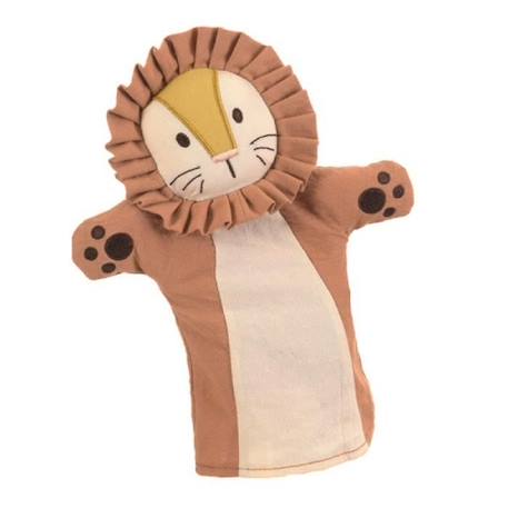 Marionnette Lion pour Enfant - Egmont Toys - 27 cm - Lavable en machine BLANC 1 - vertbaudet enfant 