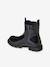 Boots enfant fille synthétique zippées et élastiquées marine+marron 3 - vertbaudet enfant 