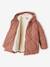 Doudoune fille à capuche doublée sherpa blush+marine+vert 5 - vertbaudet enfant 