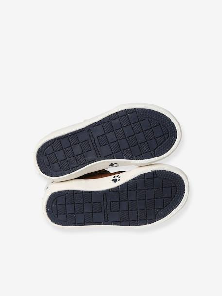 Baskets enfant garçon synthétique à scratchs et lacets élastiqués marron 5 - vertbaudet enfant 