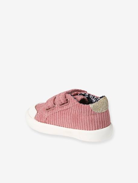 Baskets bébé fille textile scratchées marine+vieux rose 11 - vertbaudet enfant 