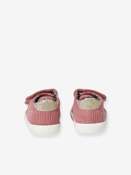 Baskets bébé fille textile scratchées marine+vieux rose 14 - vertbaudet enfant 