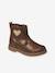 Boots enfant fille coeur cuir zippées bronze 2 - vertbaudet enfant 