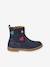 Boots en cuir fille collection maternelle marine 2 - vertbaudet enfant 