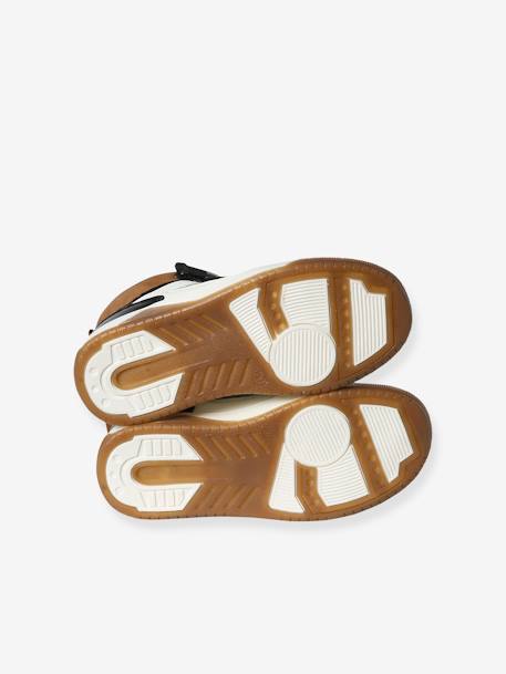Baskets enfant garçon synthétique montantes à scratchs noir 5 - vertbaudet enfant 