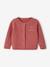 Cardigan broderie dorée coeur bébé beige+vieux rose 6 - vertbaudet enfant 