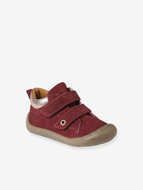 Chaussures premiers pas bébé scratchs bordeaux+fuchsia+jaune pâle+marine+or+rose 1 - vertbaudet enfant 