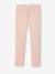 Pantalon fille mom MorphologiK fin écru+encre+pêche+rose poudré 16 - vertbaudet enfant 