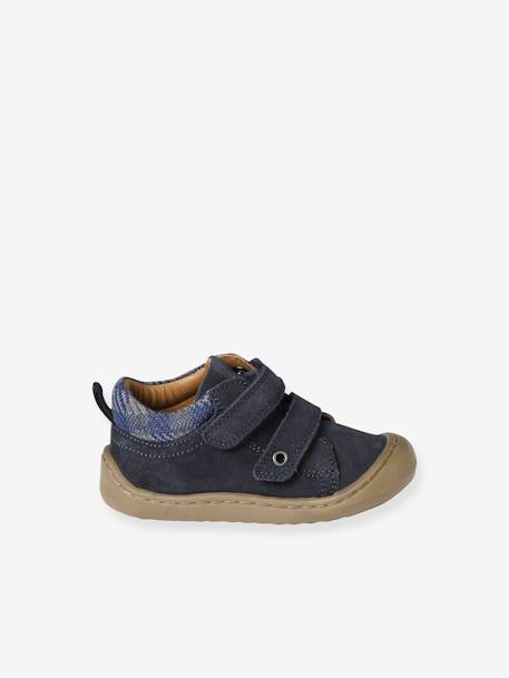 Chaussures premiers pas bébé scratchs bleu+bleu électrique+marine 2 - vertbaudet enfant 