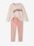 Lot de 2 pyjamas fille velours forever love vieux rose 2 - vertbaudet enfant 