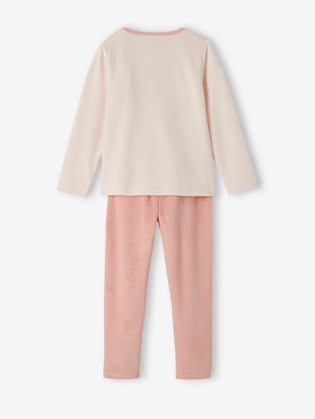 Lot de 2 pyjamas fille velours forever love vieux rose 6 - vertbaudet enfant 