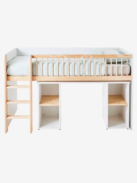 Combiné lit mezzanine + bureau coulissable GECKO blanc 4 - vertbaudet enfant 