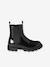 Boots enfant fille synthétique zippées et élastiquées marine+marron 2 - vertbaudet enfant 