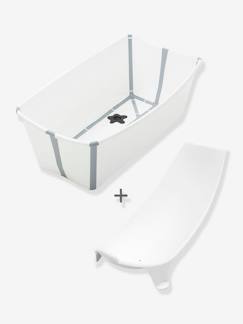 Puériculture-Toilette de bébé-Ensemble baignoire Flexi Bath + transat de bain