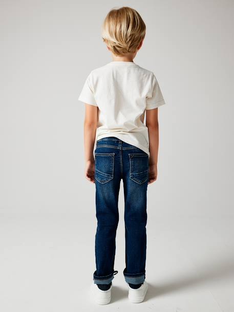 Jean garçon droit morphologique MEDIUM garçon DENIM BRUT+STONE 7 - vertbaudet enfant 