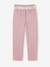Pantalon fille paperbag ceinture foulard cannelle+mauve 8 - vertbaudet enfant 