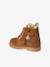 Boots fourrées lacées et zippées en cuir bébé camel 3 - vertbaudet enfant 
