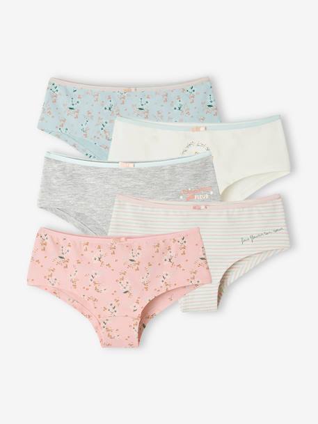 Fille-Lot de 5 shorties fille flowers