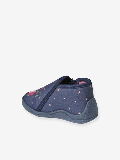 Chaussons zippés bébé en toile bleu 4 - vertbaudet enfant 