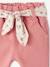 Pantalon paperbag avec ceinture bébé vieux rose 3 - vertbaudet enfant 