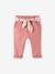 Pantalon paperbag avec ceinture bébé vieux rose 1 - vertbaudet enfant 