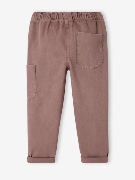 Pantalon cargo couleur garçon bleu pétrole+chocolat 6 - vertbaudet enfant 