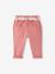 Pantalon paperbag avec ceinture bébé vieux rose 2 - vertbaudet enfant 