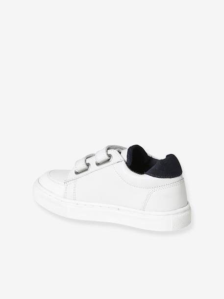 Baskets en cuir enfant blanc 6 - vertbaudet enfant 