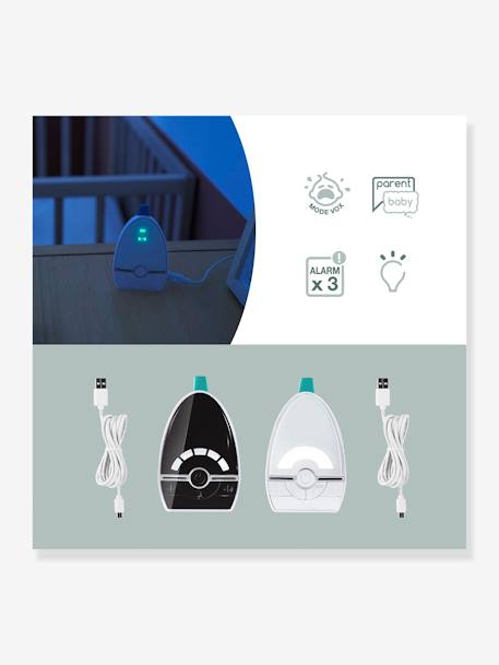 Ecoute-bébé Expert Care portée 1000 mètres blanc/noir 7 - vertbaudet enfant 
