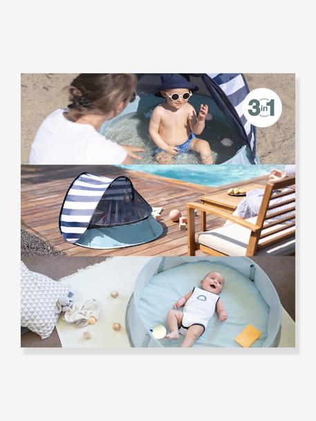 Aquani Aire de Jeux & Piscine Anti-UV FPS 50+ bleu blanc gris+vert 2 - vertbaudet enfant 