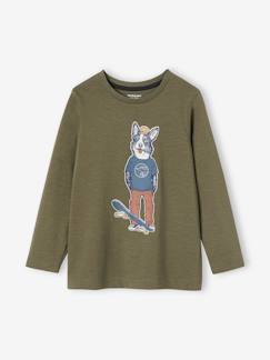 oeko-tex-Garçon-T-shirt, polo, sous-pull-T-shirt animal crayonné garçon